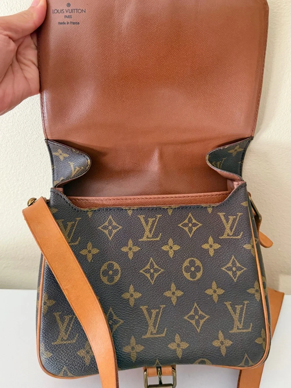LOUIS VUITTON Cartouchiere MM Shoulder/Crossbody Bag Monogram